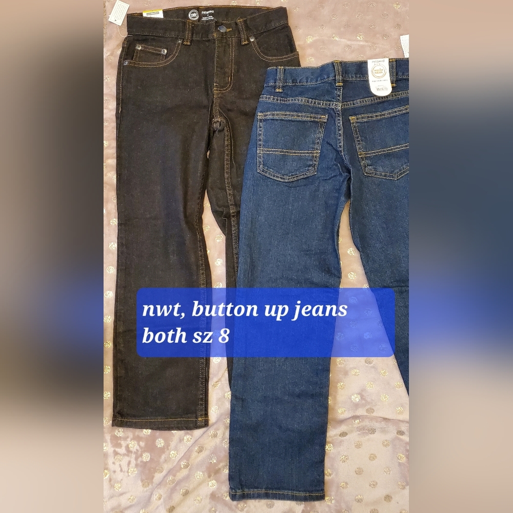 2 pairs, size 8 boys jeans, NWT